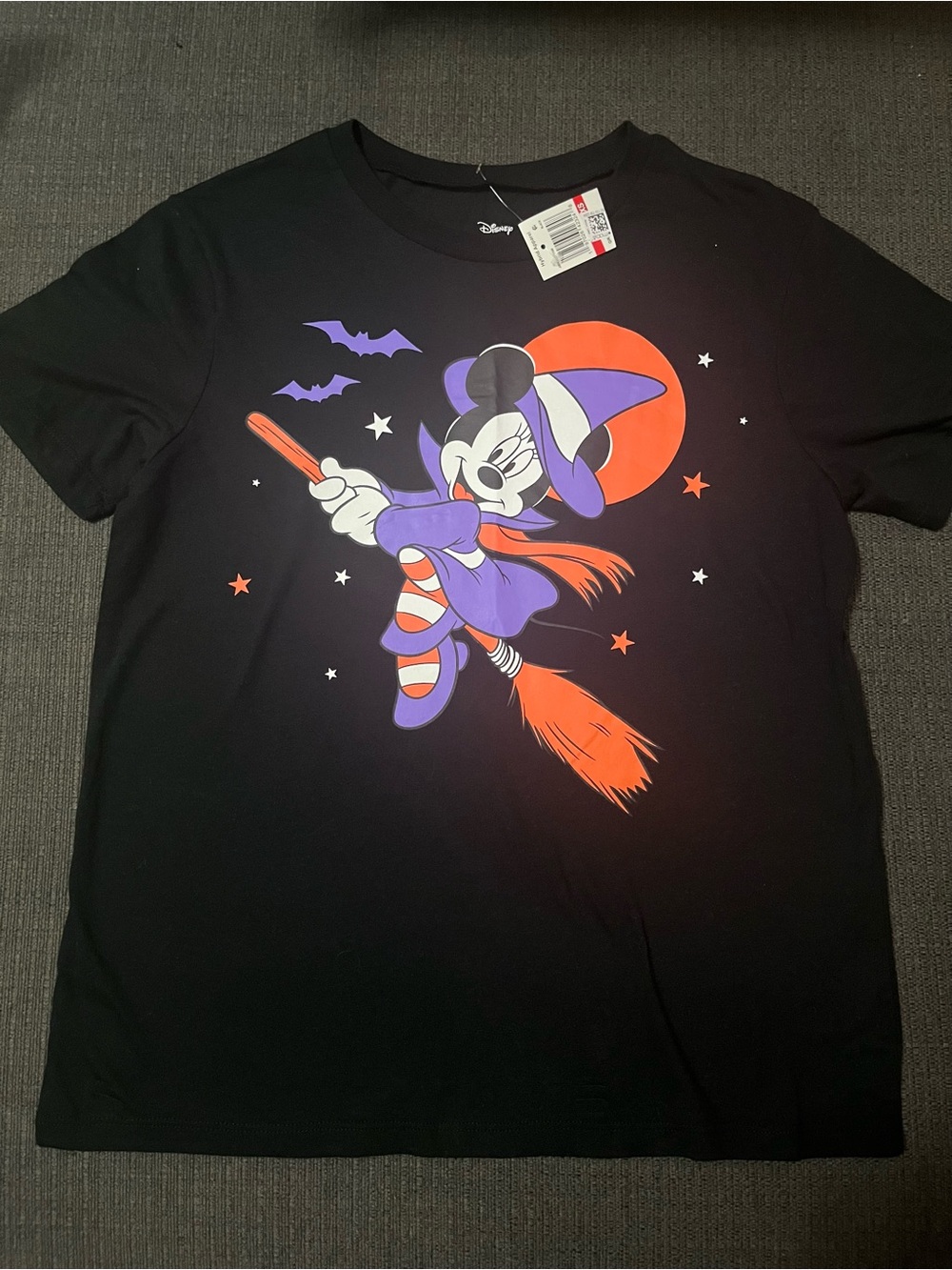 Disney Minnie Mouse Halloween Witch T‑Shirt NWT